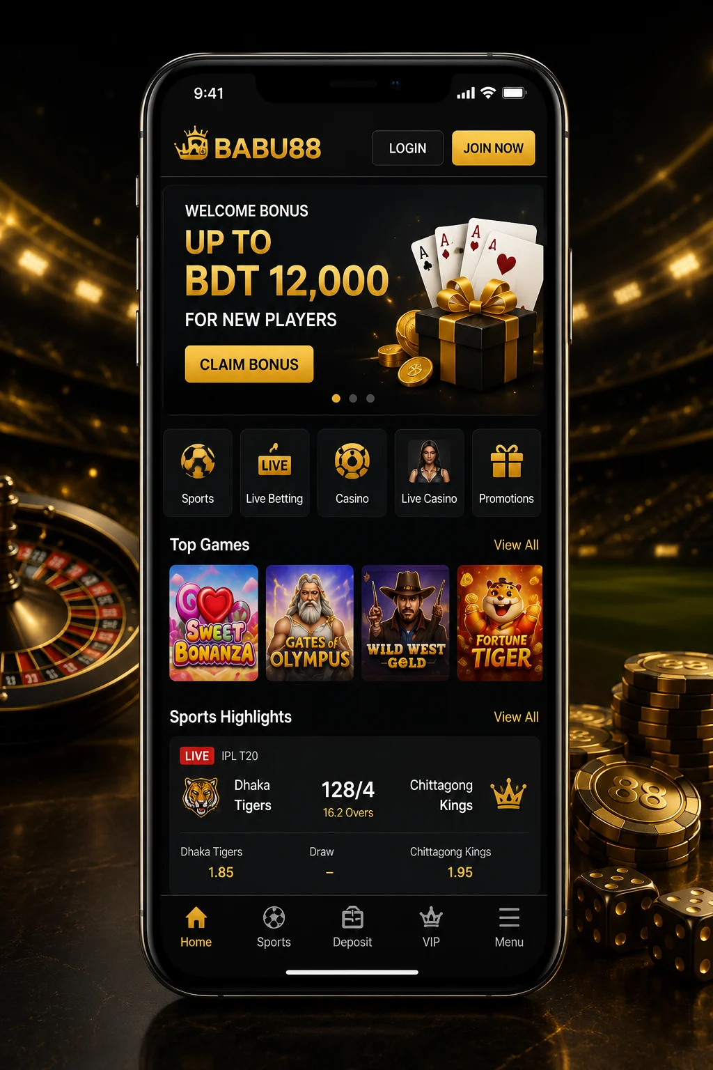 BABU88 mobile app preview